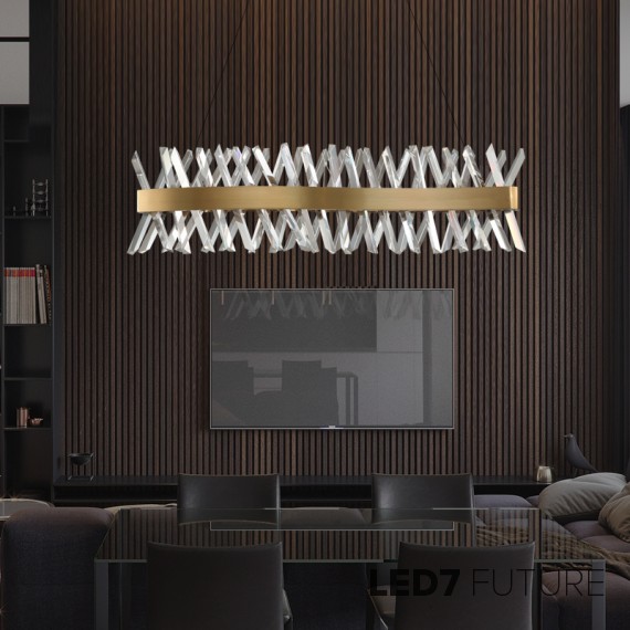 Loft Industry Modern - Razor Line Chandelier